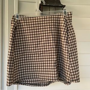 Plaid mini skirt!
